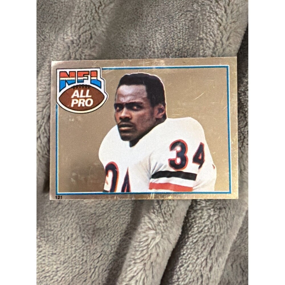 1981 Topps Stickers - Walter Payton #121 Foil